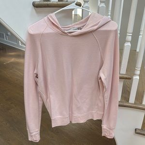 Athleta  slightly cropped sweatshirt in pink (size M)